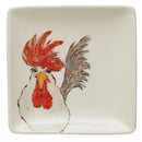 Stoneware Plate with Chicken