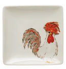 Stoneware Plate with Chicken