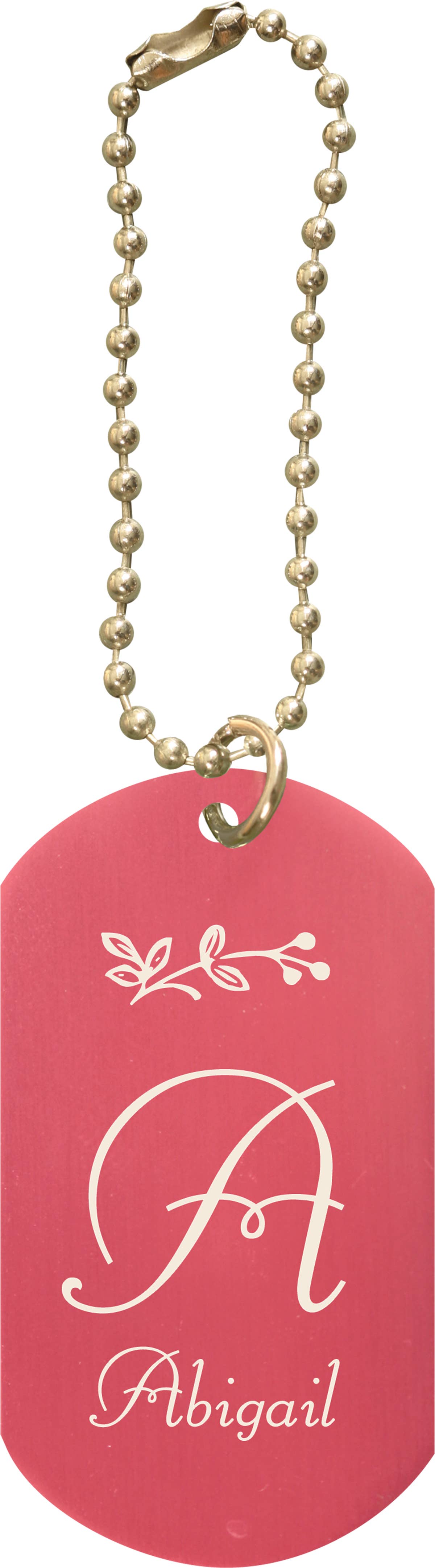 Dog Tag Keychain - Laser Engravable