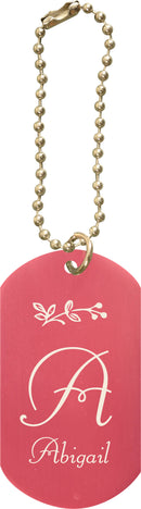 Dog Tag Keychain - Laser Engravable