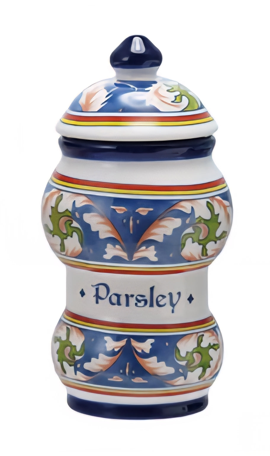 Ceramic Canister with Design & Spice Name, 4 Styles