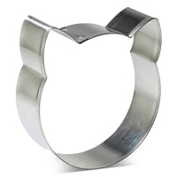 Round Cat Face Cookie Cutter 3.5 in