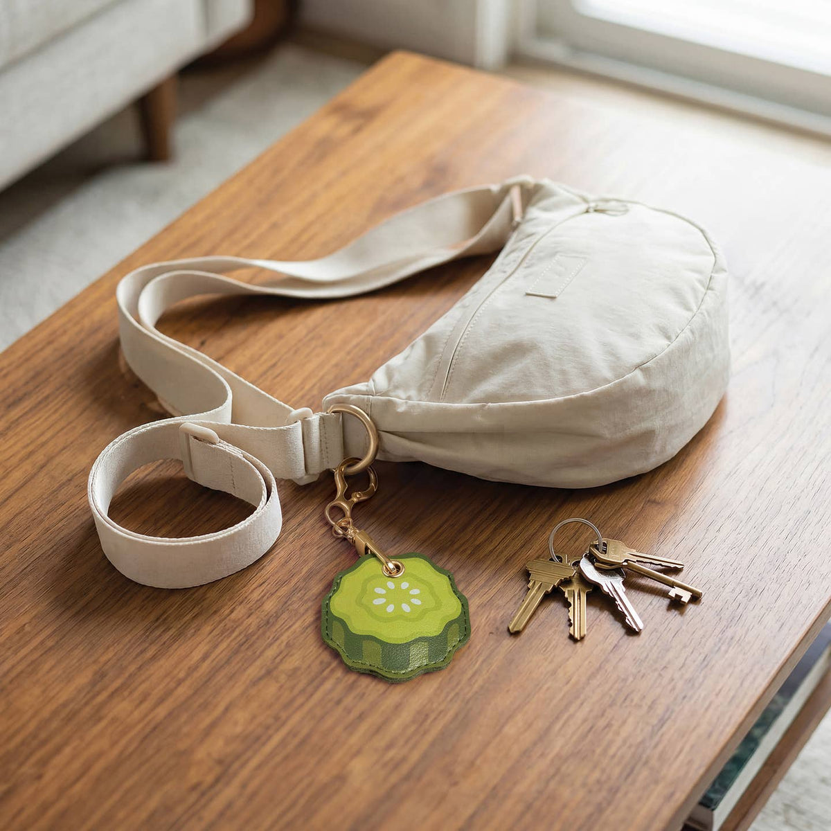 Pickle - Little Charmer Bag Charm, Airtag & Quarter Holder