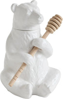 Bear Honey Pot with Honey Dipper - 7-in