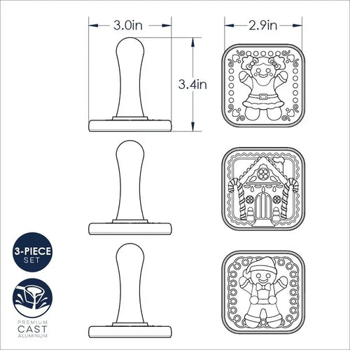 Nordic Ware Gingerbread Cookie Stamp - Sold Separately