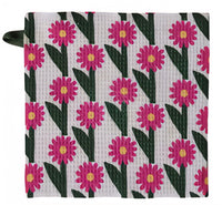 Square Printed Recycled Dish Cloth - Assorted 10 1/2"