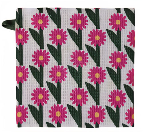 Square Printed Recycled Dish Cloth - 10 1/2" - Sold Separately