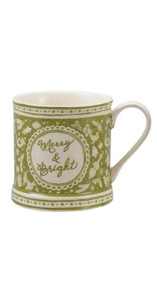 Holiday Mug in Green, 2 Styles