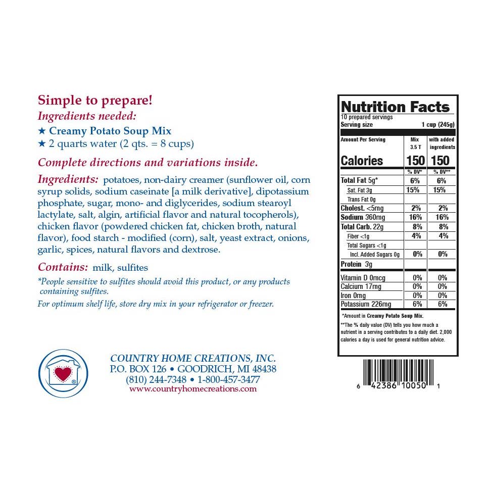 Country Home Creations Potato Soup Mix