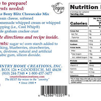 Country Home Creations No Bake Berry Blitz Cheesecake Mix