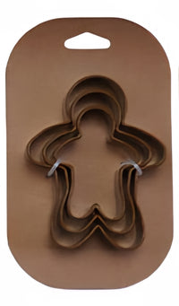 Stainless Steel Holiday Cookie Cutters on Card, Set of 3, 5 Styles