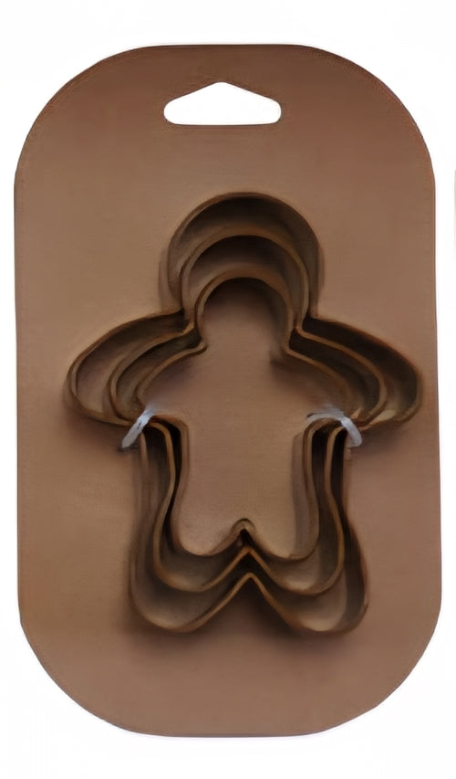 Stainless Steel Holiday Cookie Cutters on Card, Set of 3, 5 Styles