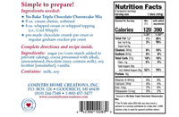 Country Home Creations No Bake Triple Chocolate Cheesecake Mix