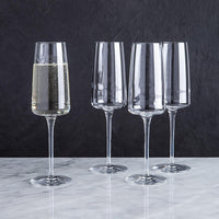 PLANEO CHAMPAGNE FLUTES 8OZ SET OF 4 - BORMIOLI ROCCO