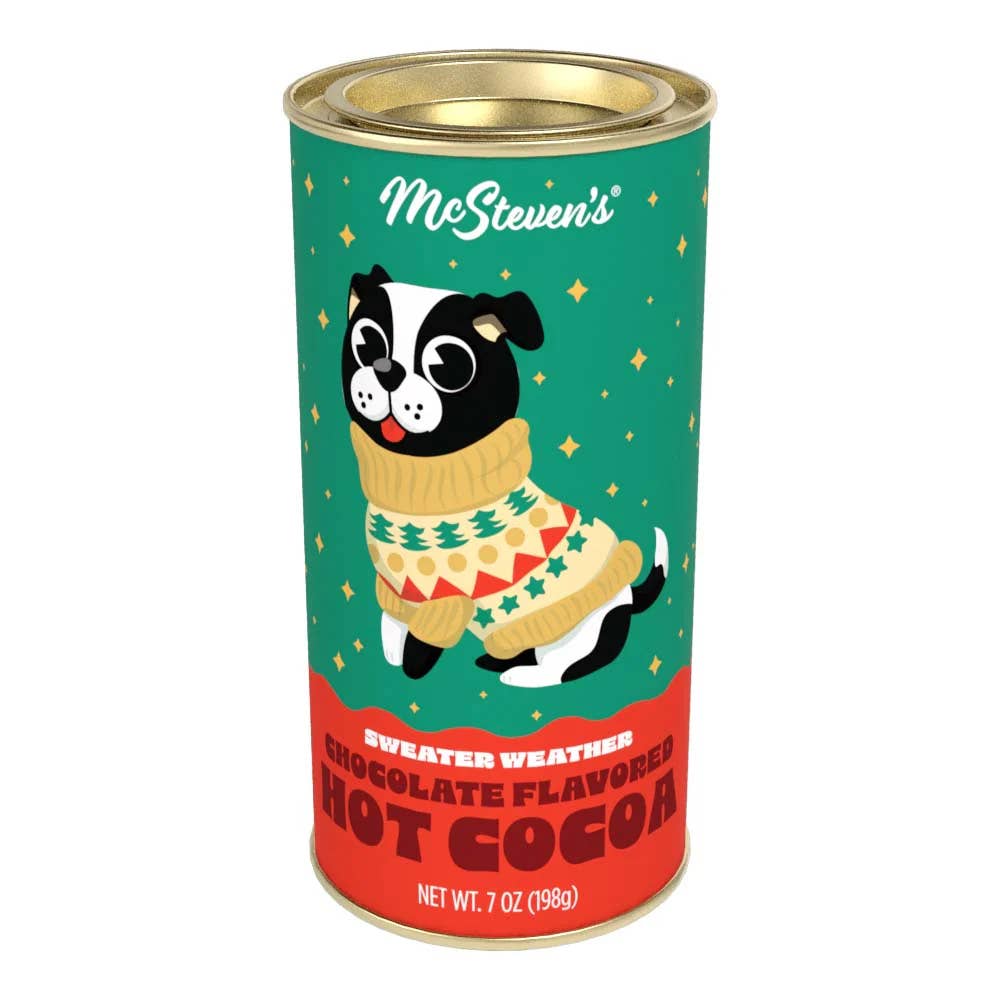 McSteven's Sweater Weather Chocolate Flavored Hot Cocoa (7oz Round Tin)