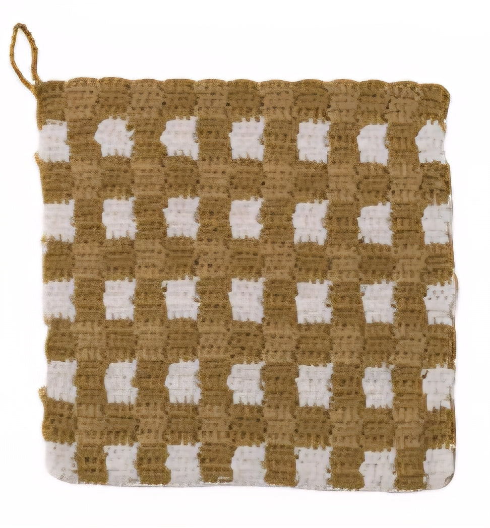 8" Square Cotton Crocheted Pot Holder - 3 Styles