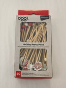 Candy Cane Picks - 50 assorted pieces