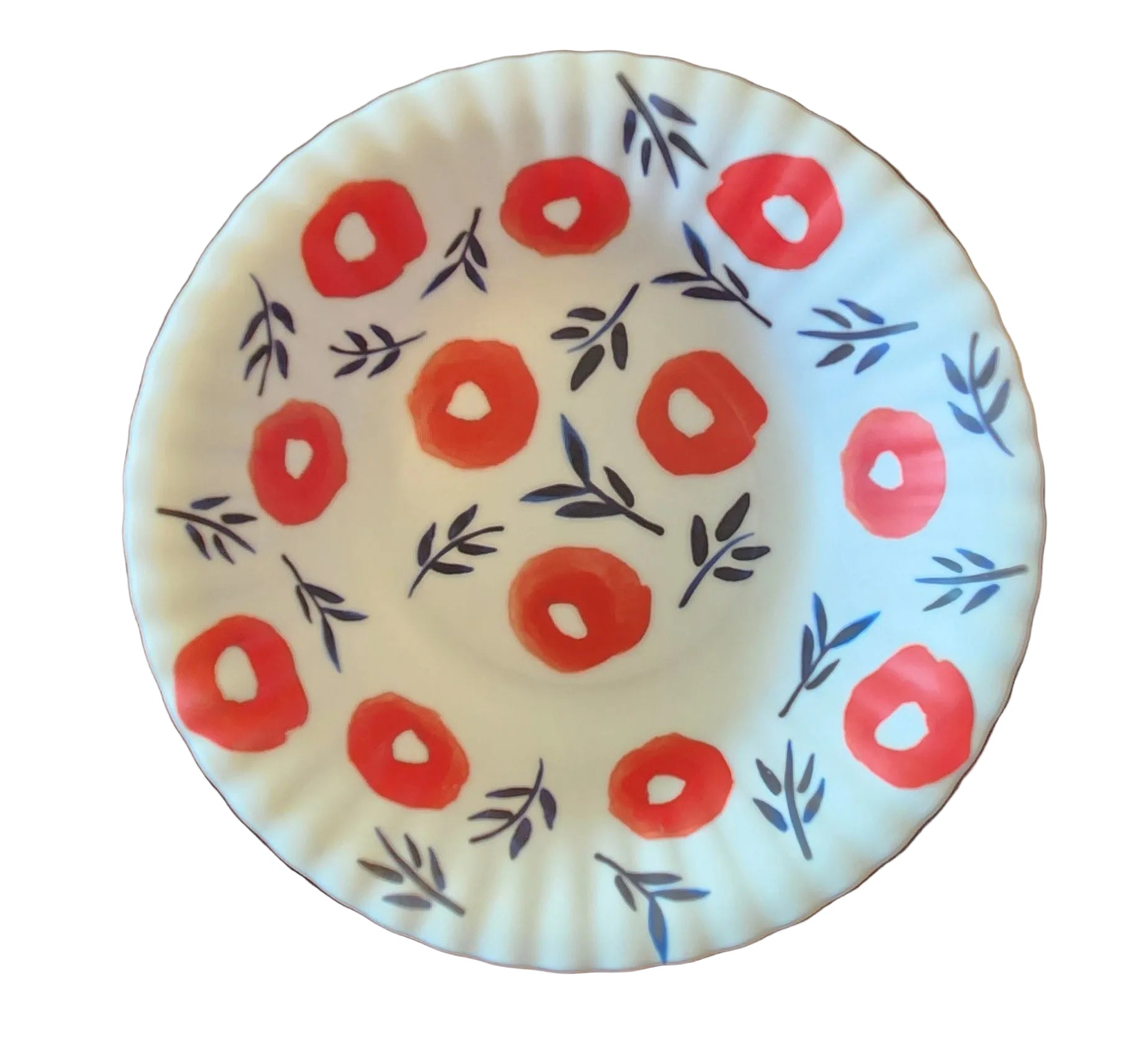 Inky Poppies Melamine 'Paper' Bowl, 4 Styles