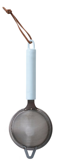 Stainless Steel Strainer with Enameled Handle