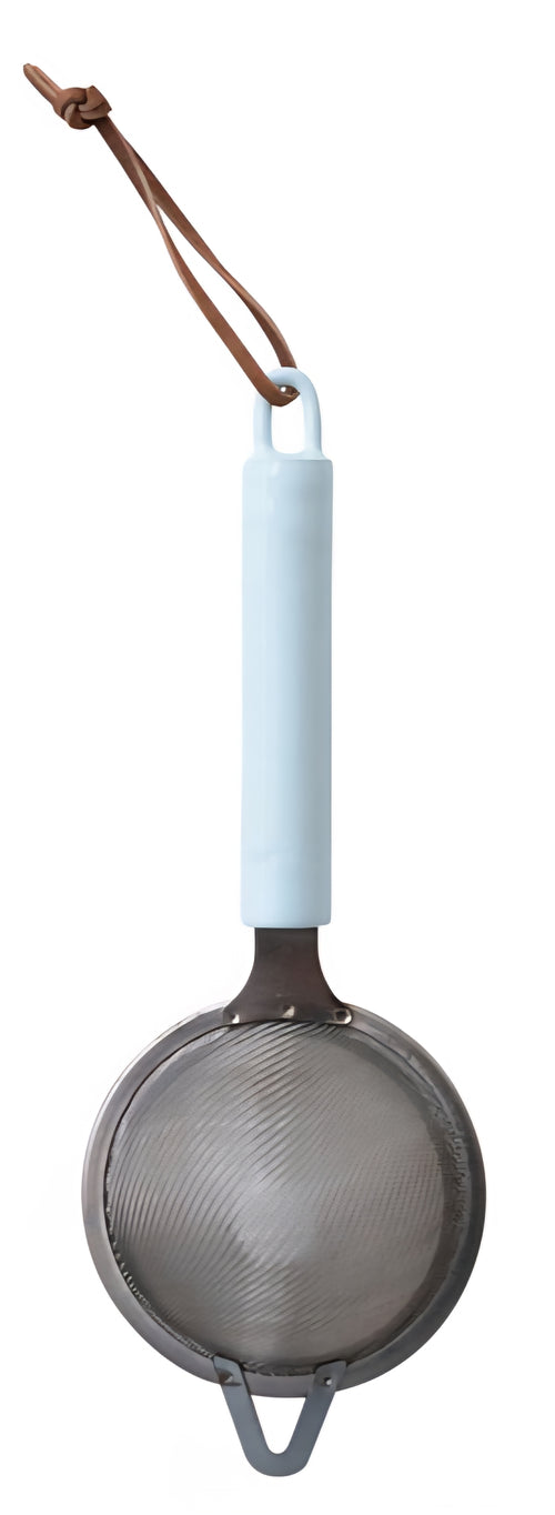 Stainless Steel Strainer with Enameled Handle - Sold Separately