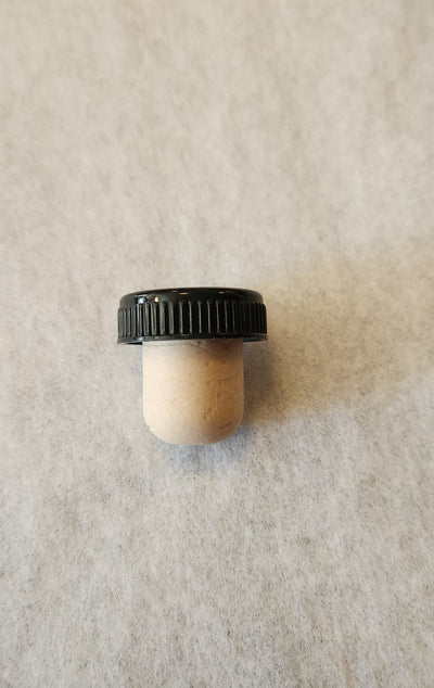 Solid Black Bottle Stopper