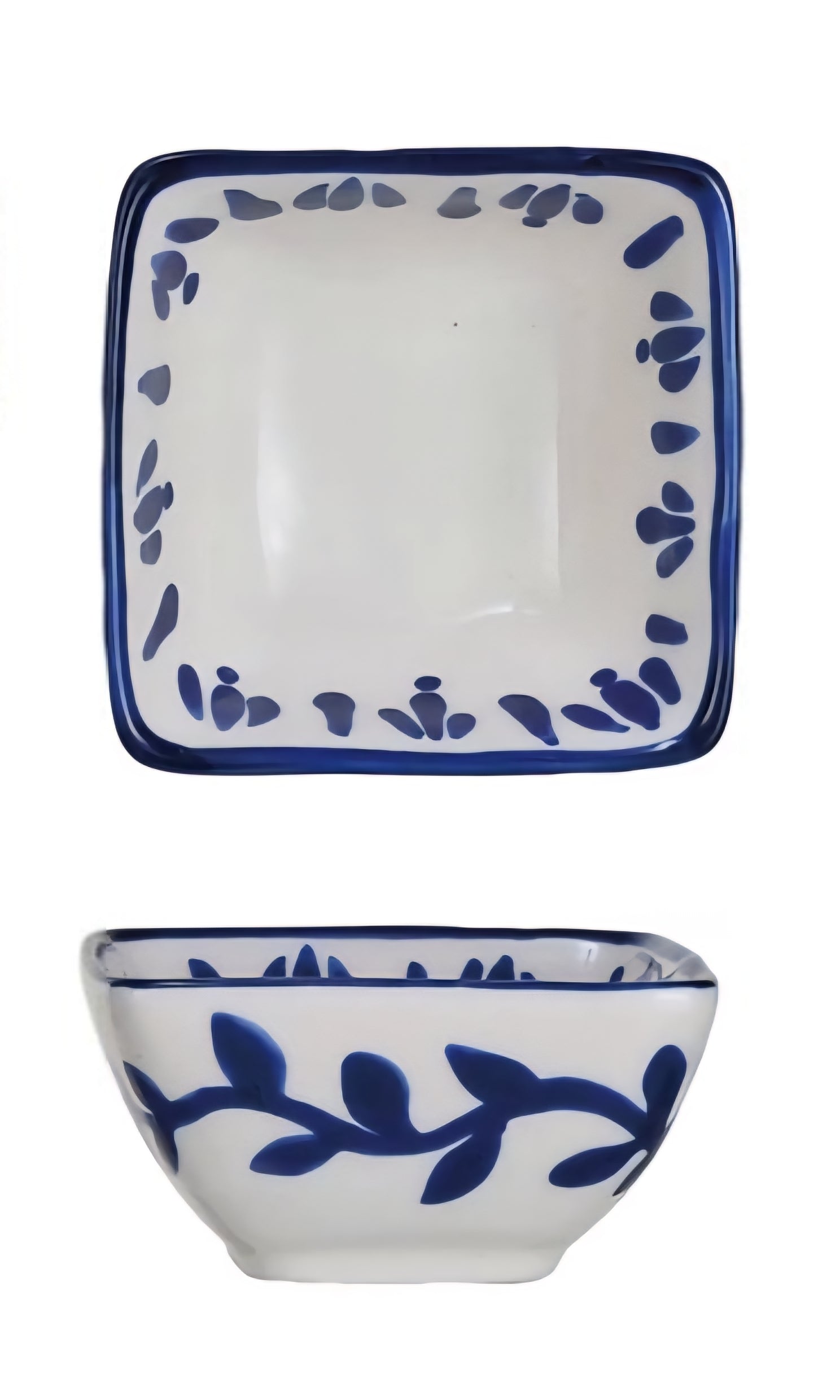 Hand-Painted Stoneware Dish w/ Lemons, 4 Styles
