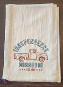 Vintage Truck - Custom Independence Missouri Cotton Tea Towel