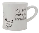 Stoneware Mug with Chickens, 2 Styles