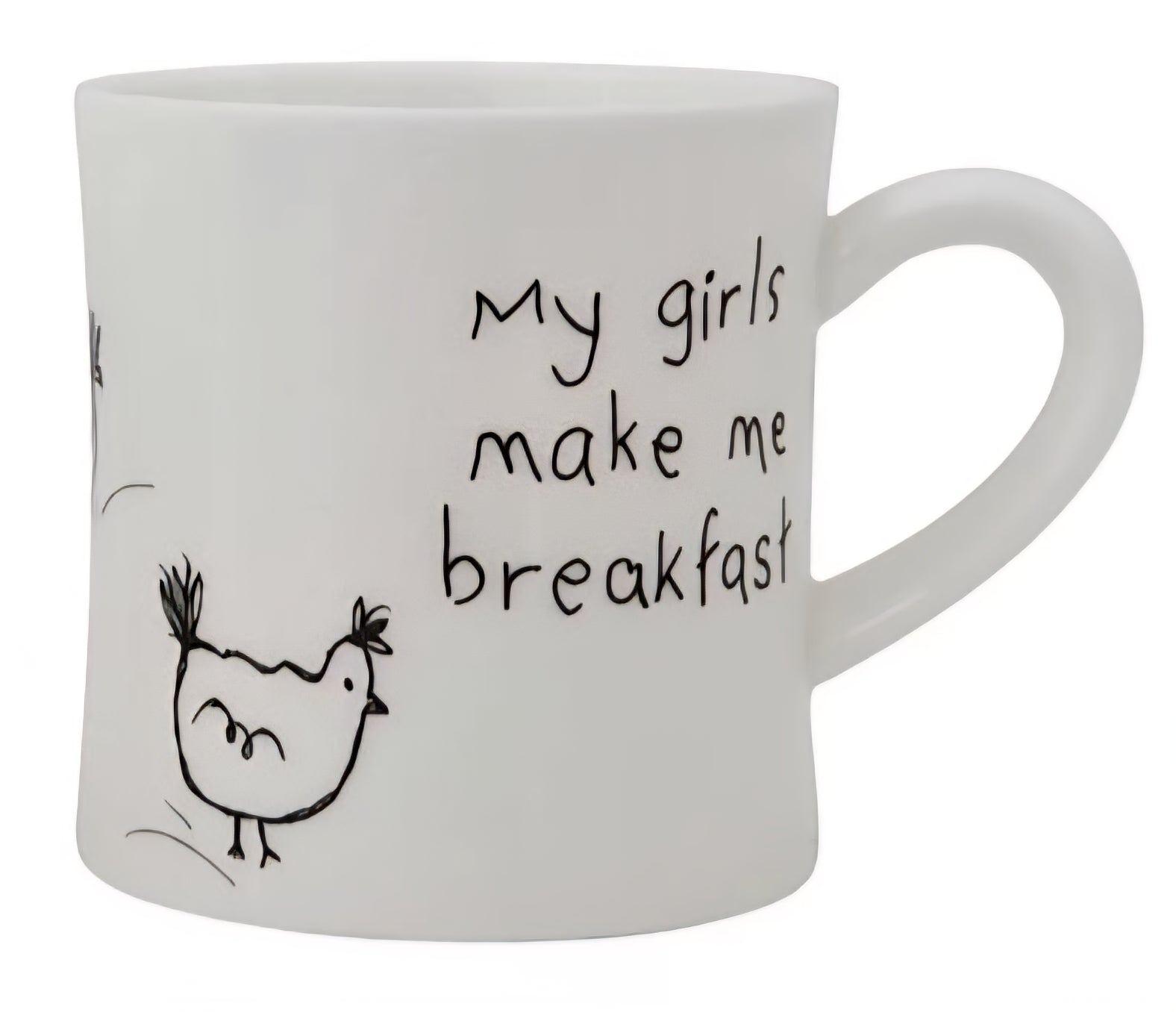 Stoneware Mug with Chickens, 2 Styles