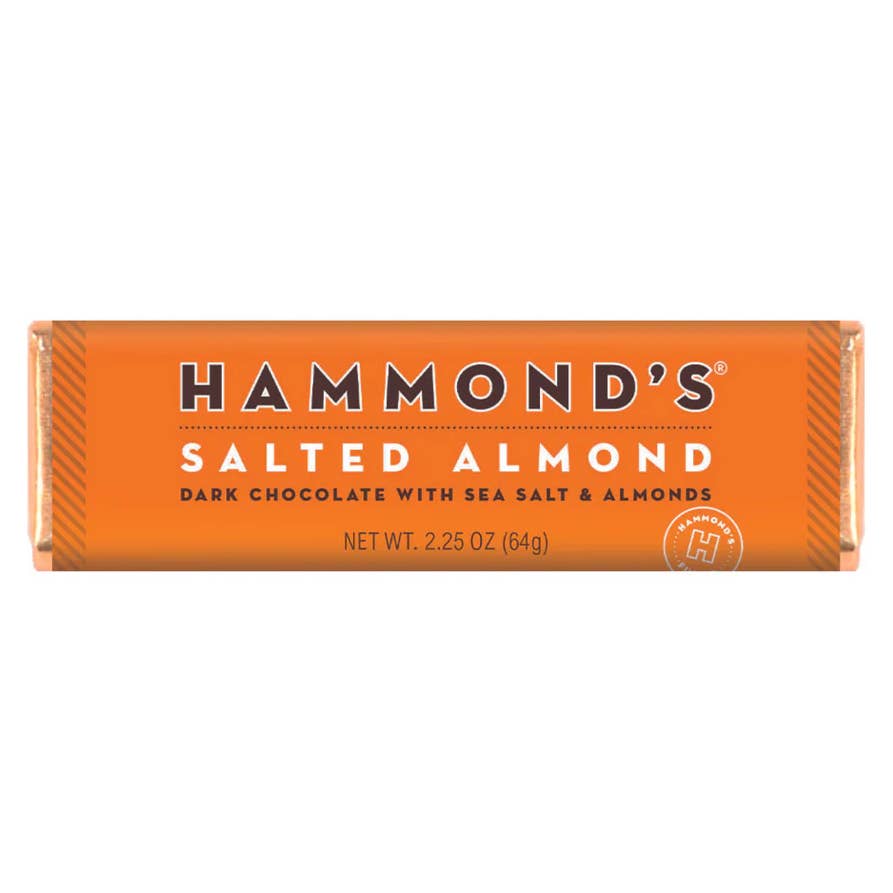 Sea Salt & Almonds Dark Chocolate Candy bar 2.25oz