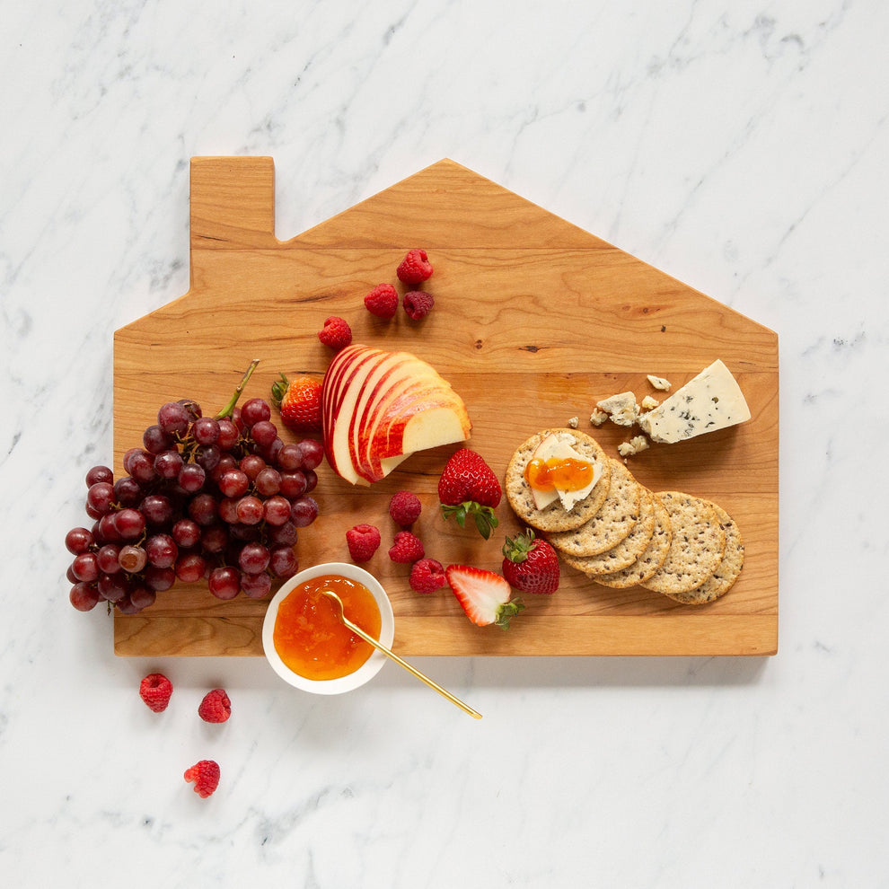 Cherry Novelty Cabin Shaped Board  | JK Adams