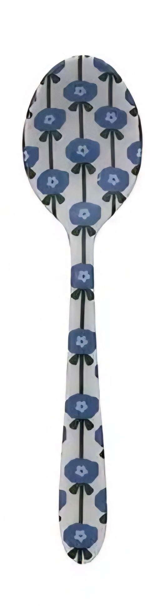Enameled Floral Print Stainless Steel Spoon
