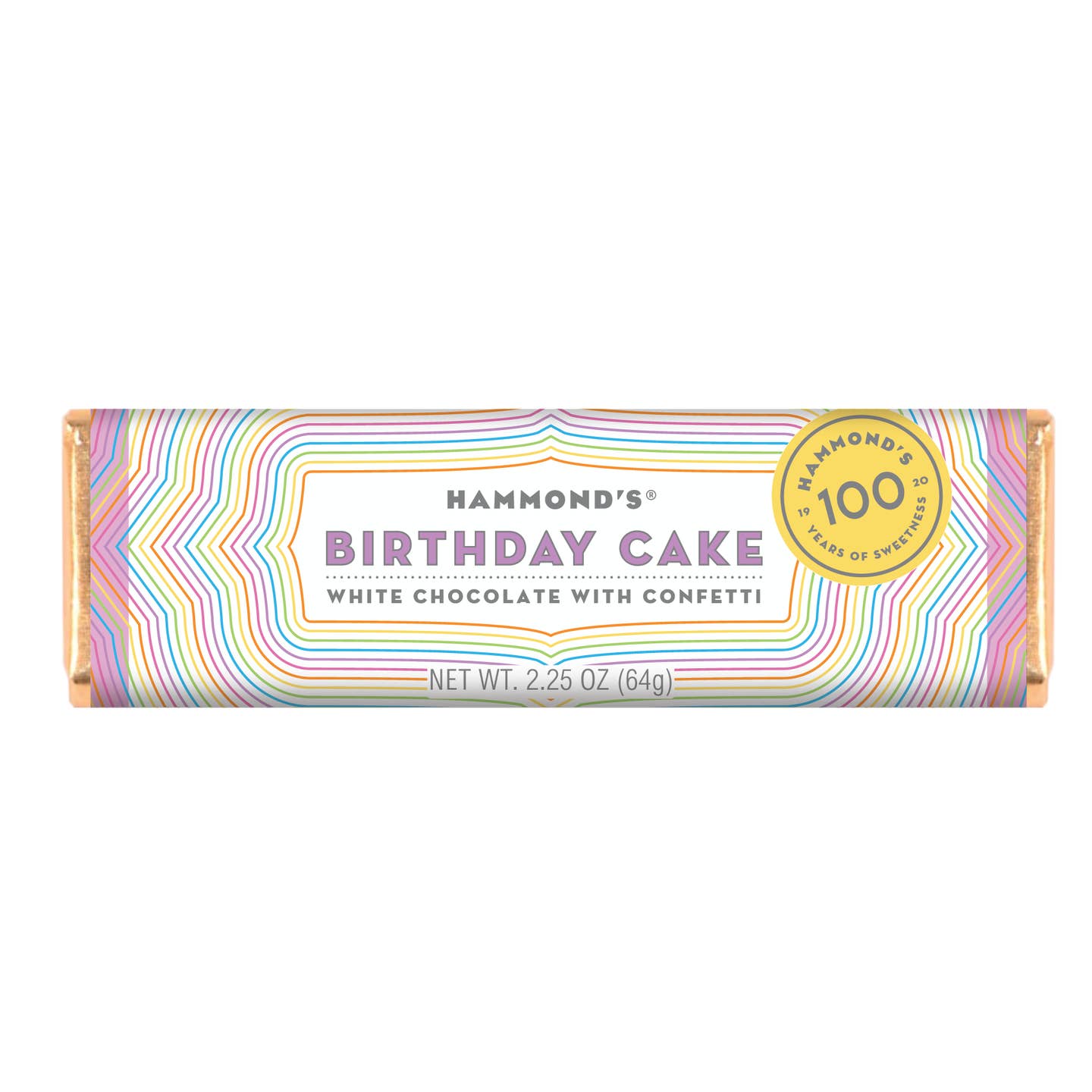 White Chocolate - Birthday Cake Candy Bar- 2.25 oz