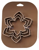 Stainless Steel Holiday Cookie Cutters on Card, Set of 3, 5 Styles