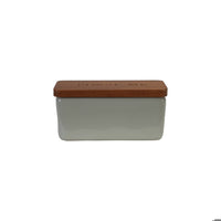 Stoneware Pinch Box - Salt & Pepper