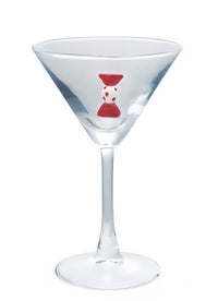 4 oz. Martini Glass with Hand-Blown Holiday Figure, 8 Styles