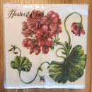 Hester & Cook Geranium Cocktail Napkins