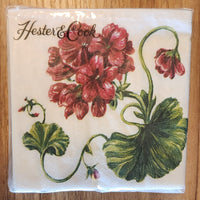 Hester & Cook Geranium Cocktail Napkins