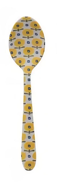 Enameled Floral Print Stainless Steel Spoon