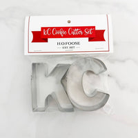 Letters KC Cookie Cutter 2 Pc Set