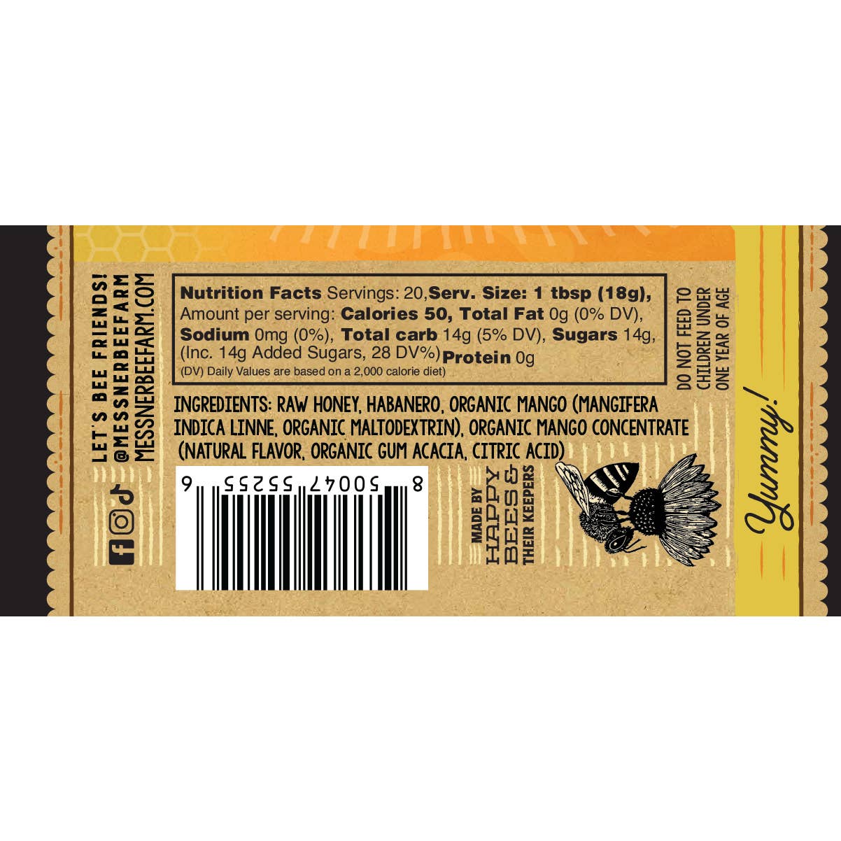 Mango Habanero Infused Honey | Messner Bee Farm