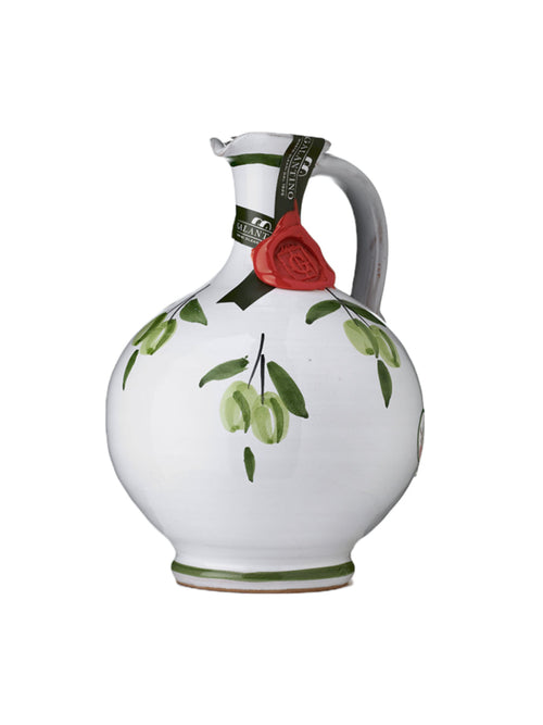 Rita Extra Virgin Olive Oil in Handpainted Ceramic Jug