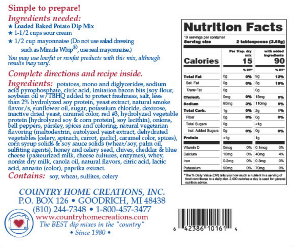 Country Home Creations Loaded Baked Potato Dip Mix