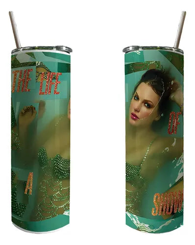 Taylor Swift The Life of a Showgirl Cover 20 oz Skinny Tumbler