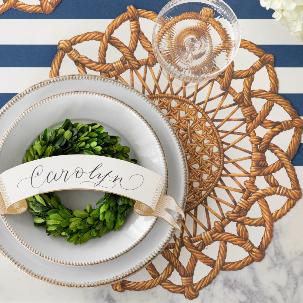 Die-cut Rattan Weave Placemat | Hester & Cook
