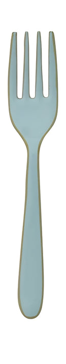 Enameled Stainless Steel Fork with Colored Edge, 3 Colors