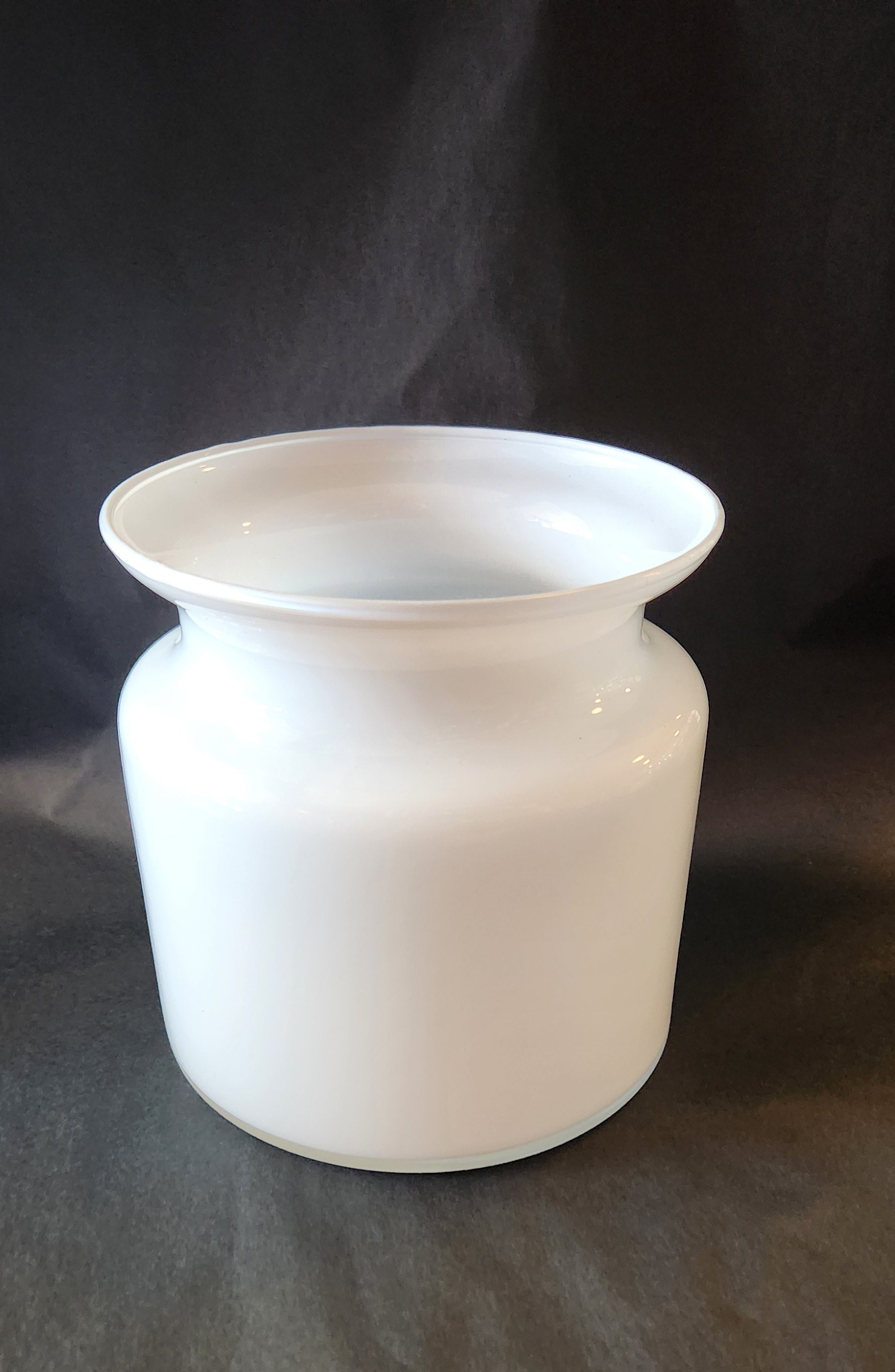 Glass Jar-White or Blue