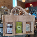 Burlap Tote Bag 10.5" x 3.5"