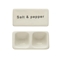 Stoneware Pinch Pot-Salt & Pepper