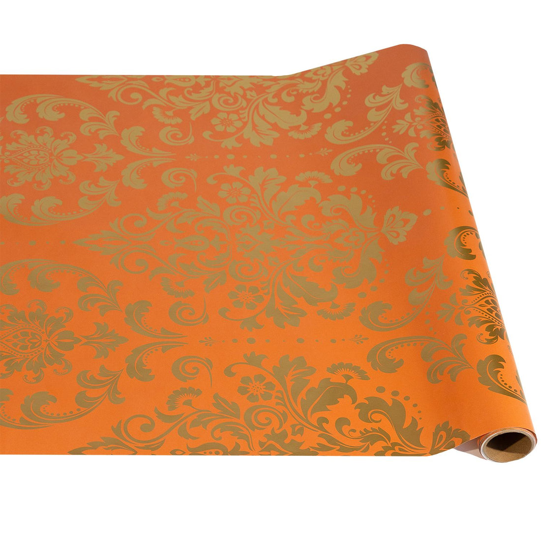 Orange Damask Table Runner | Hester & Cook